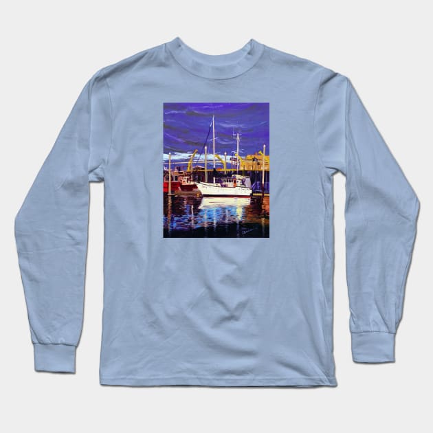 Inua at Homer Harbor Long Sleeve T-Shirt by realartisbetter